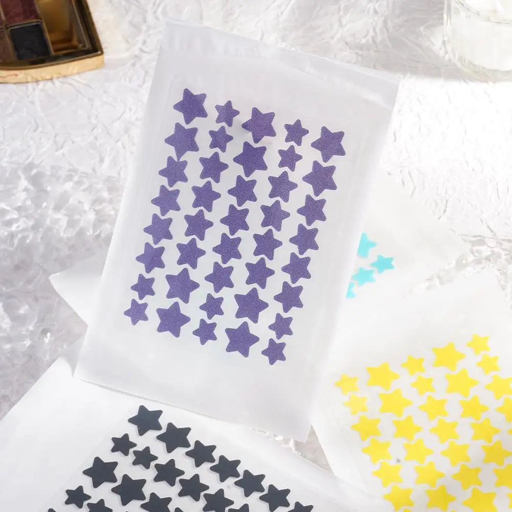 40pcs Pimple Patches Colorful Star-Shaped PE Pimple Patches For Ance Cute And Invisible Pimple Cover Stickers for Pimple Removal