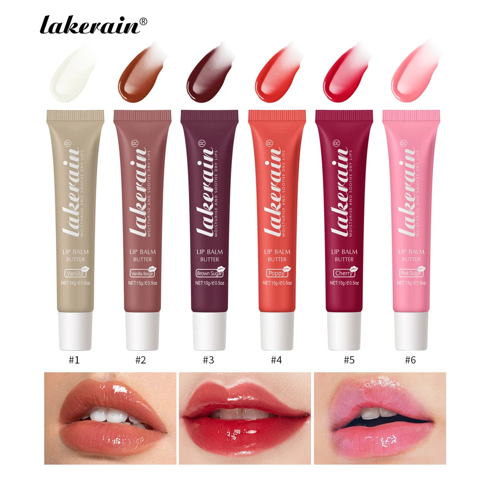 Lip Balm Butter Moisturizing Nourishing Reduce Lip Lines Lip Oil Gloss Hydrates Soothes Dry Lips Skincare Makeup Product