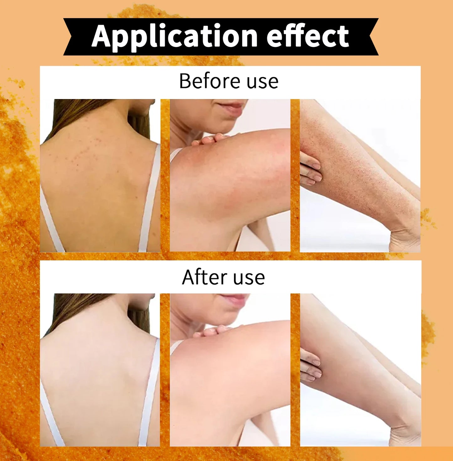 KYLIEFIT Lemon & Turmeric Perfect Combination Body Scrub, Whitening, Moisturizing, Anti Oxidation, Exfoliate,Brighten Skin Tone