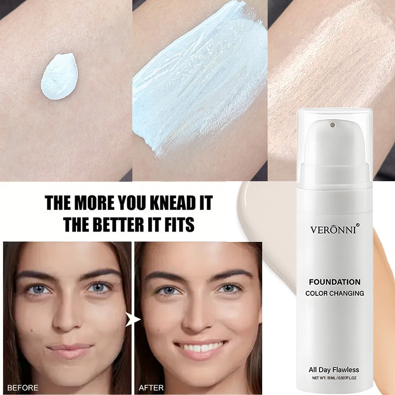 15ML Temperature Changing Liquid Foundation | Brightening & Moisturizing Skin Tone Concealer