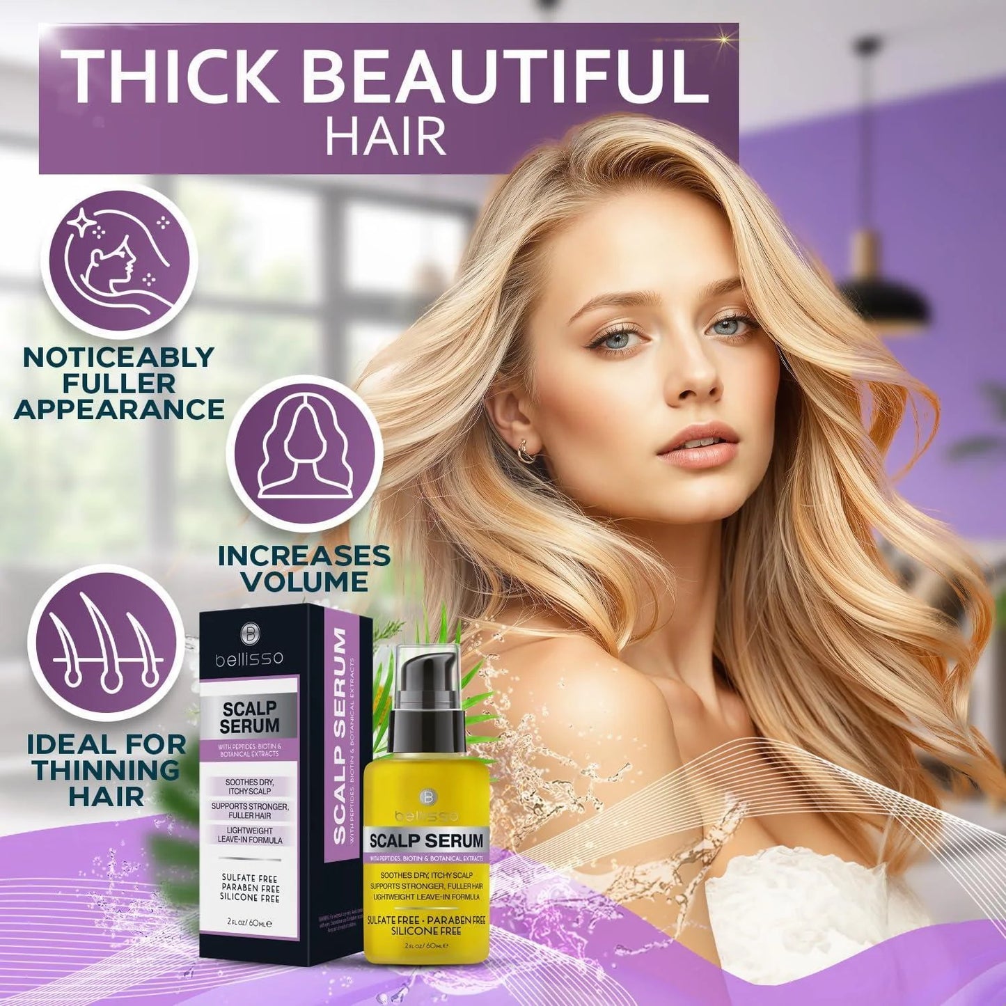 Scalp Serum Dry and Itchy Dandruff Moisturizer 2 Fl Oz Treatment for Women and Men Advanced Care and anti Itch Relief Tonic