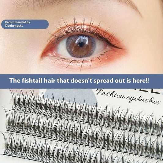 V-shaped Fairy Fishtail False Eyelashes Thick Segment