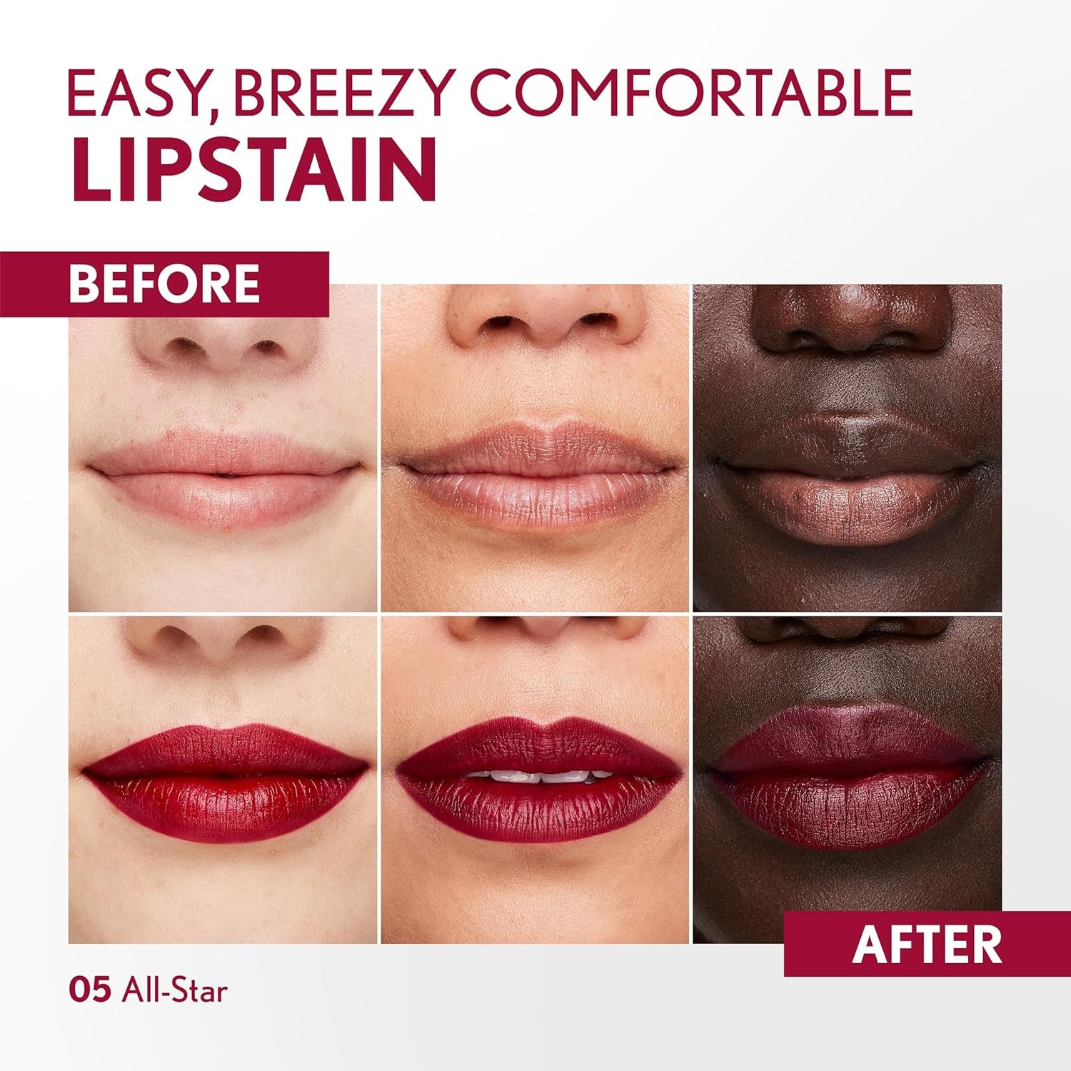 Outlast, 05 All-Star, Lipstain, Smooth Application, Precise Pen-Like Tip, Transfer-Proof, Satin Stained Finish, Vegan Formula, 0.06Oz