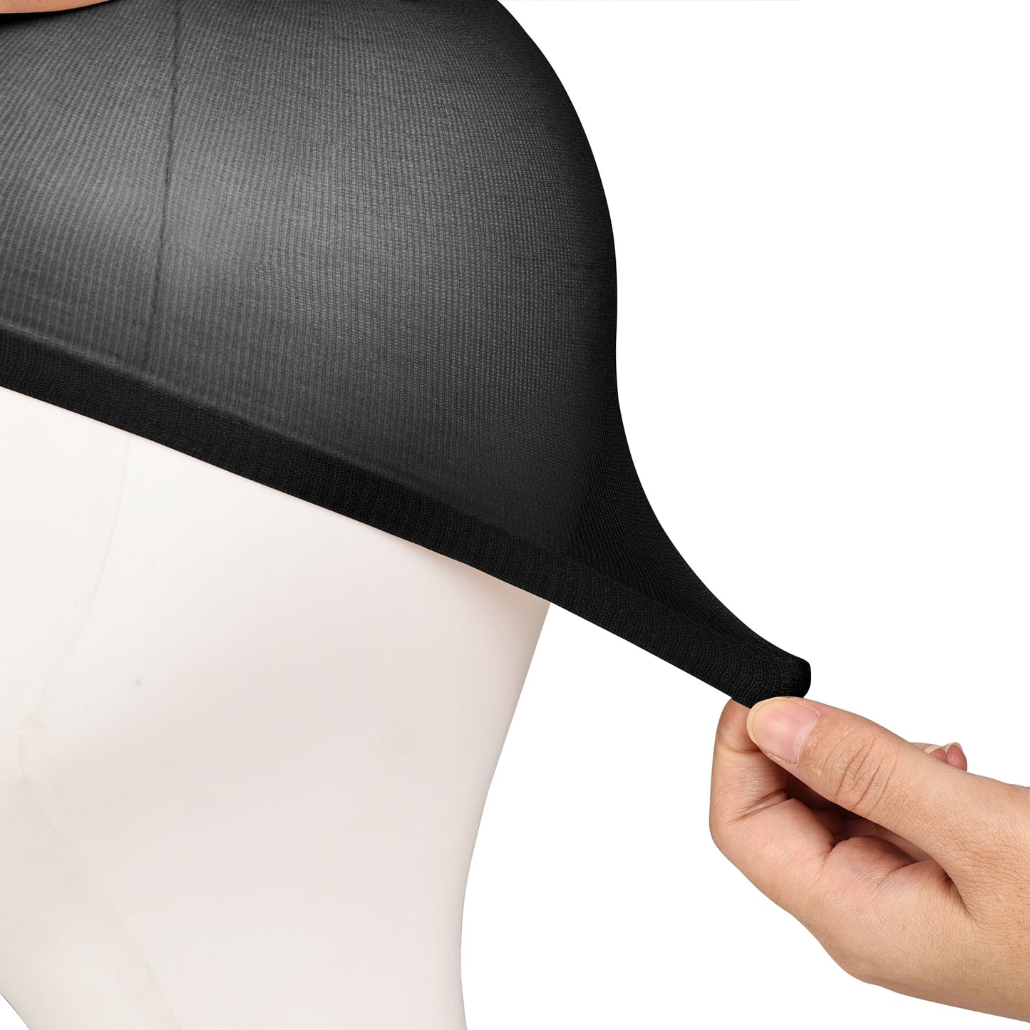 10 Pack Wig Caps Elastic Stocking Wig Cap Black Hair Nets