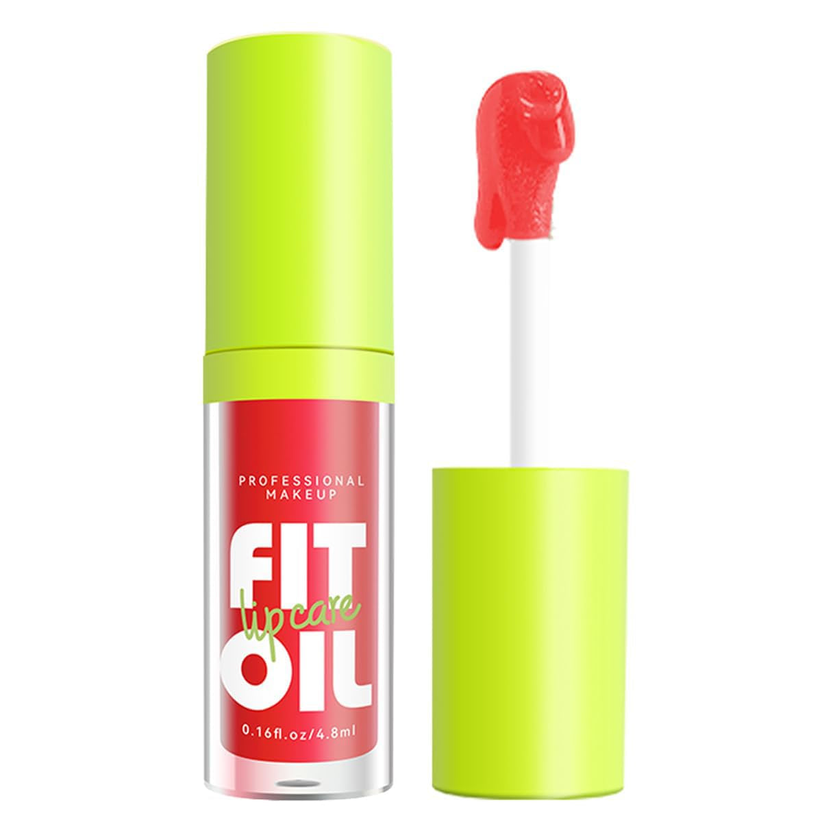 Hydrating Lip Oil, Big Brush Head Glaze Shiny Transparent Glow Oil, Nourishing & Non-Sticky Long Lasting Fresh Clear Smooth Care Plumping Oil (Set B)