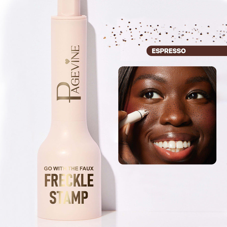 Freckle Stamp Pen,Fake Freckles Stain Marker Pencil Tool for Natural and Lifelike Sunkissed Face Freckle Makeup for Waterproof and Long-Lasting