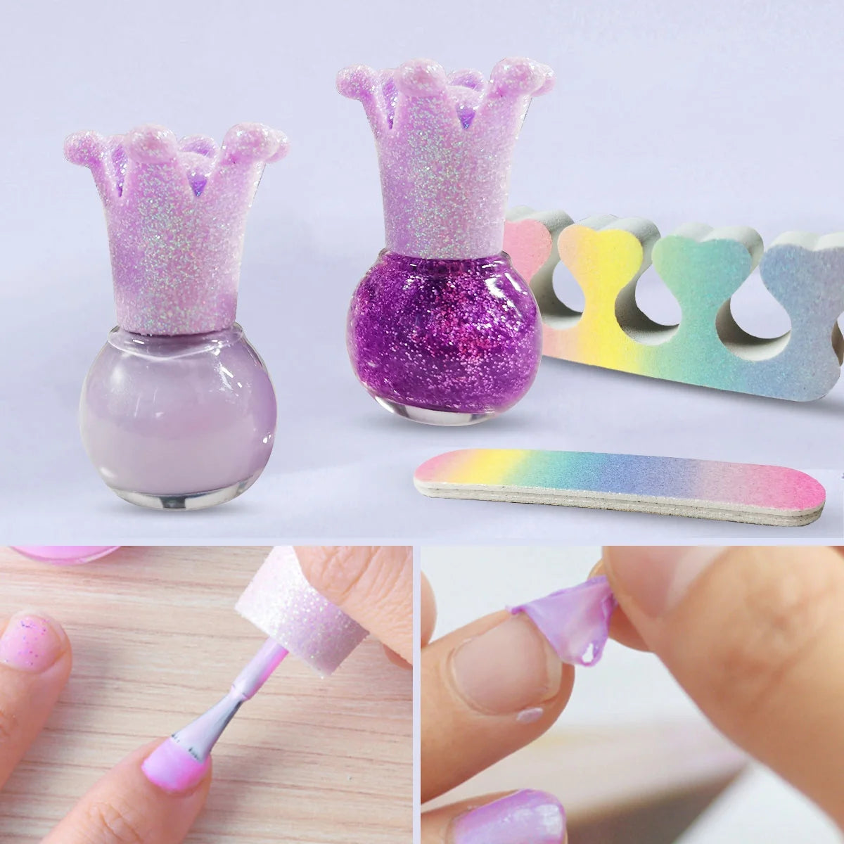 Washable Kids Makeup Set - Safe Makeup Kit for Girls, Pretend Play Makeup Toys for Toddlers, Ideal Princess Christmas Birthday Gifts for 3-10 Year Olds