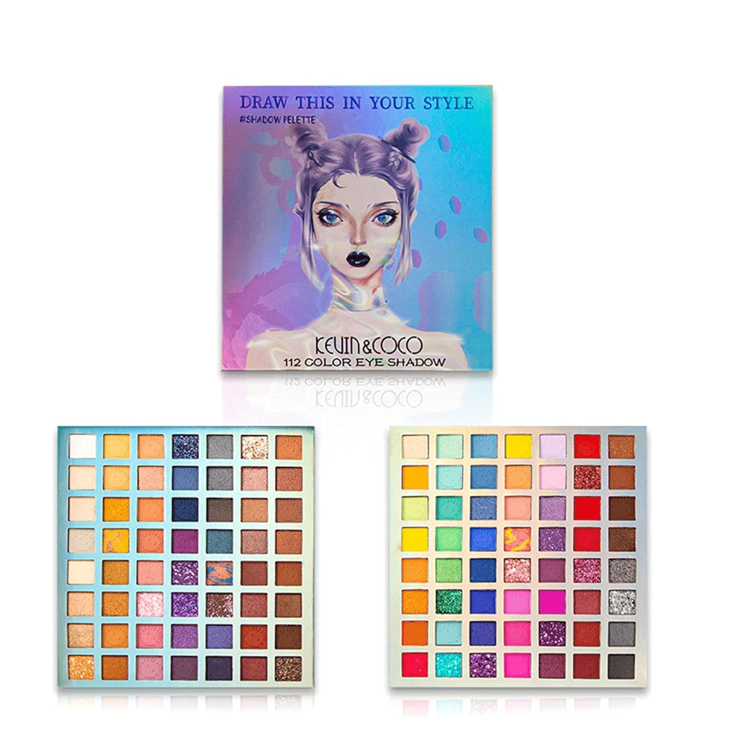 Double Assemble Matte Pearl Combo Eyeshadow Palette (Big Braids)