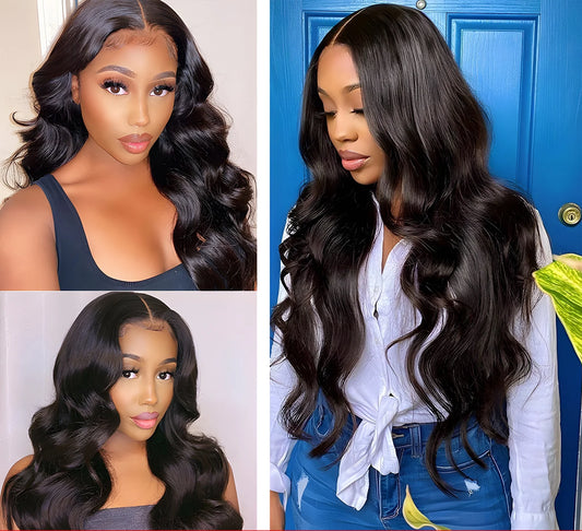 Body Wave Frontal Wig 13X4 Lace Front Wigs for Women Human Hair 180% Density Hair Natural