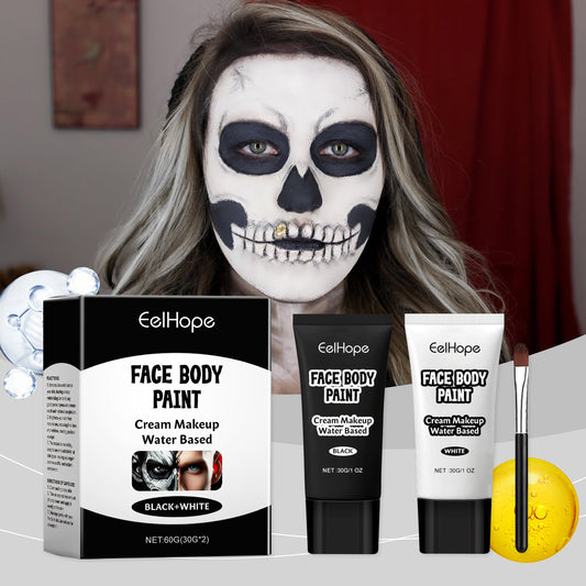 Black And White Foundation Painted Cream