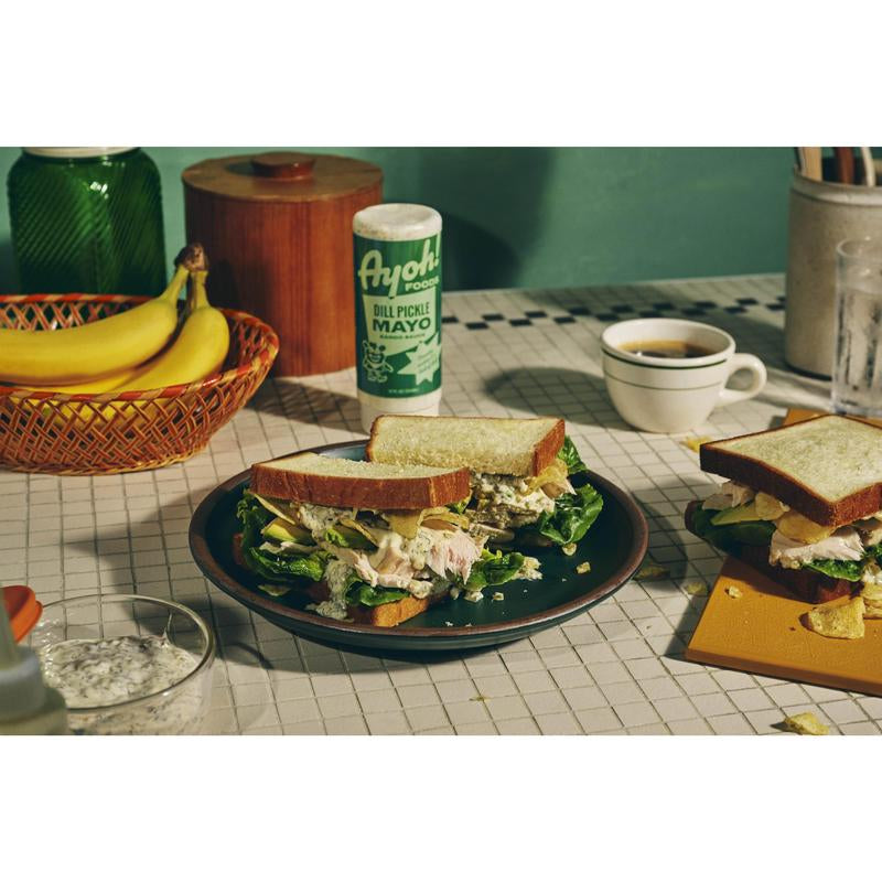 Ayoh Foods Starter Pack Flavorful Spice Blend Seasoning - Hot Giardinayo & Dill Pickle Mayo Sando Sauce - Bold Ingredients for Sandwiches & Snacks