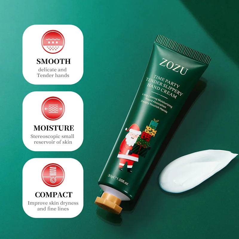5Pcs/Set ZOZU Christmas Hand Cream Sets Moisturizing Refreshing Handcream Nourishing Beauty Hands Creams Skin Care Products