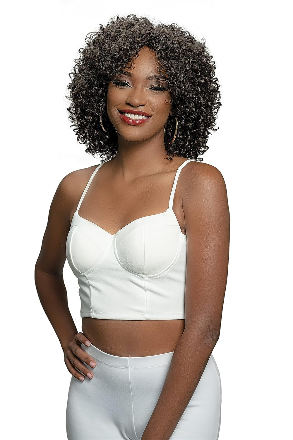 Natural Curly Kellen Wig, (1B)