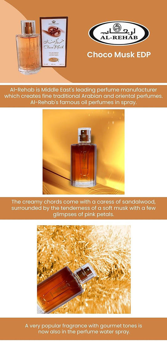 Choco Musk Eau De Parfum Spray for Women, 1.65 Oz/50 Ml
