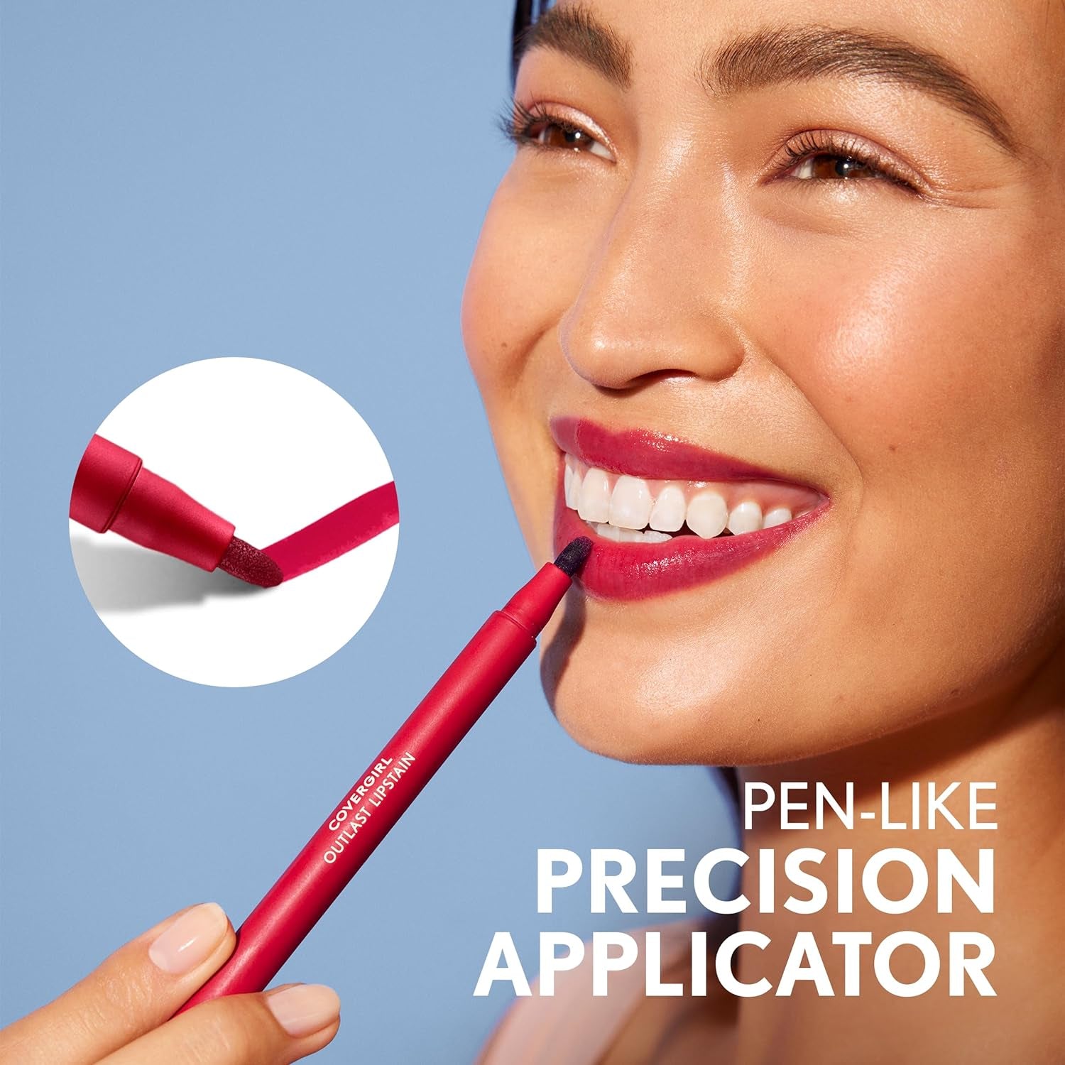 Outlast, 05 All-Star, Lipstain, Smooth Application, Precise Pen-Like Tip, Transfer-Proof, Satin Stained Finish, Vegan Formula, 0.06Oz