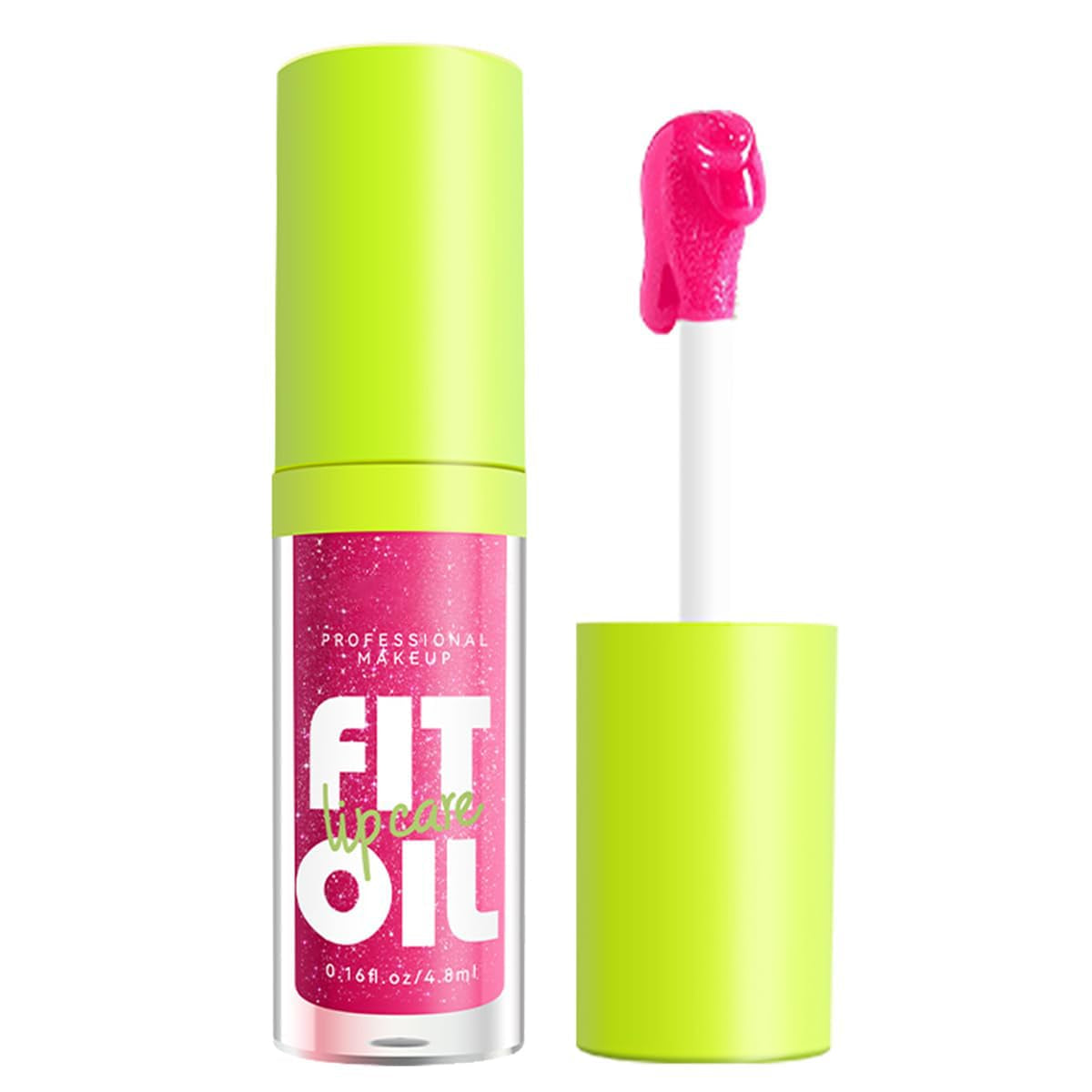 Hydrating Lip Oil, Big Brush Head Glaze Shiny Transparent Glow Oil, Nourishing & Non-Sticky Long Lasting Fresh Clear Smooth Care Plumping Oil (Set B)