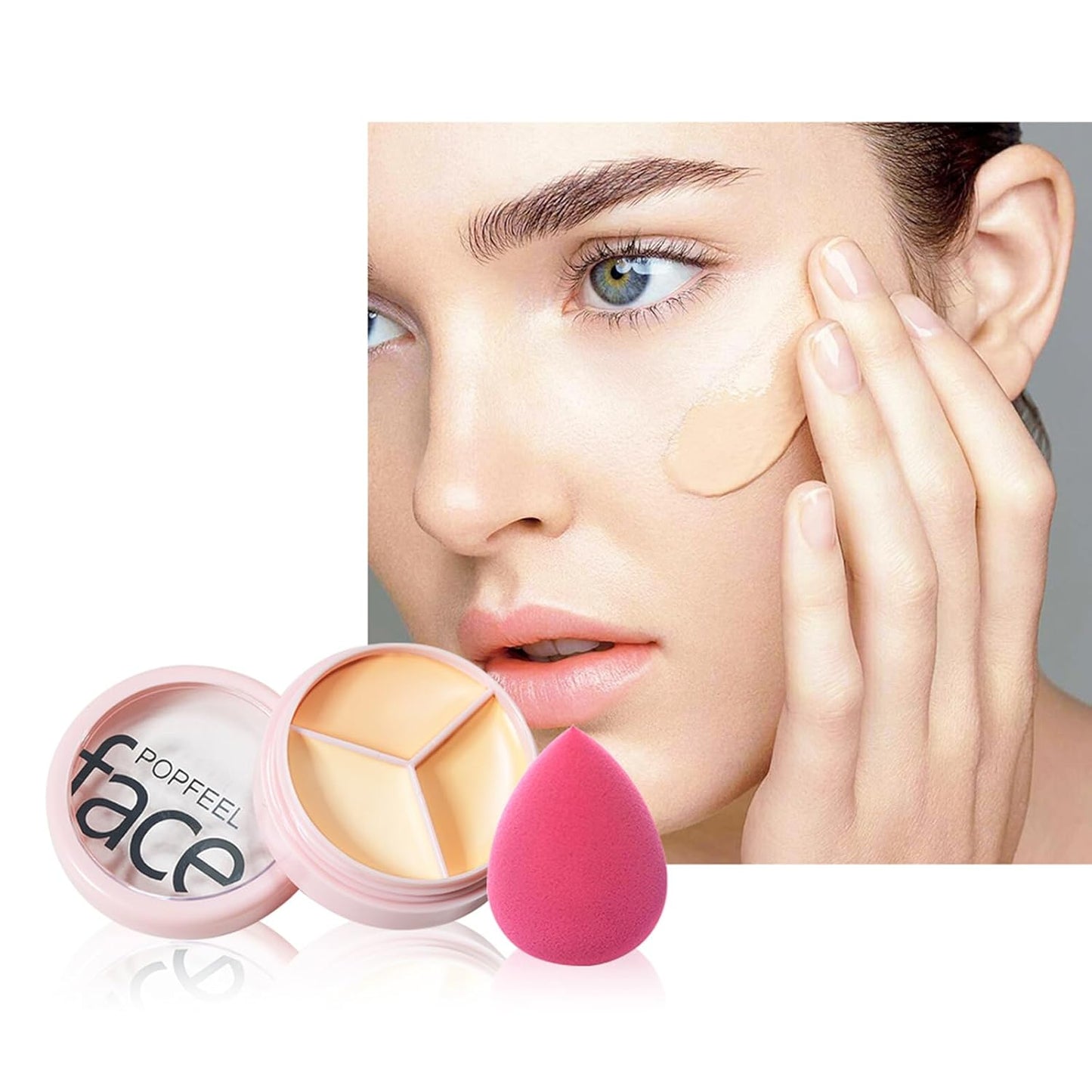 All-In-One Holiday Makeup Gift Set | Full Makeup Kit for Women Multipurpose Essential Bundle Include Eyeshadow Palette Lipstick Blush Concealer Face Powder Eyeliner Mascara Lipgloss Brush