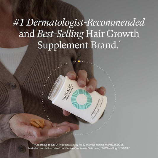 Women'S Balance Hair Growth Supplements, Ages 45 and Up, Clinically Proven for Visibly Thicker Hair and Scalp Coverage, Dermatologist Recommended - 1 Month Supply