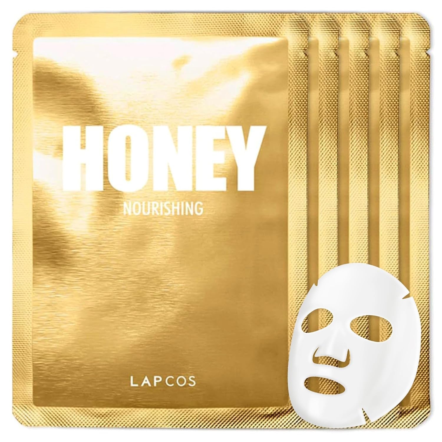 Collagen Sheet Mask, Firming Daily Face Mask with Collagen Peptides for Anti-Aging, Helps to Minimize Wrinkles, Restores Skin Elasticity & Firmness, Hydrating, Korean Beauty, 5-Pack