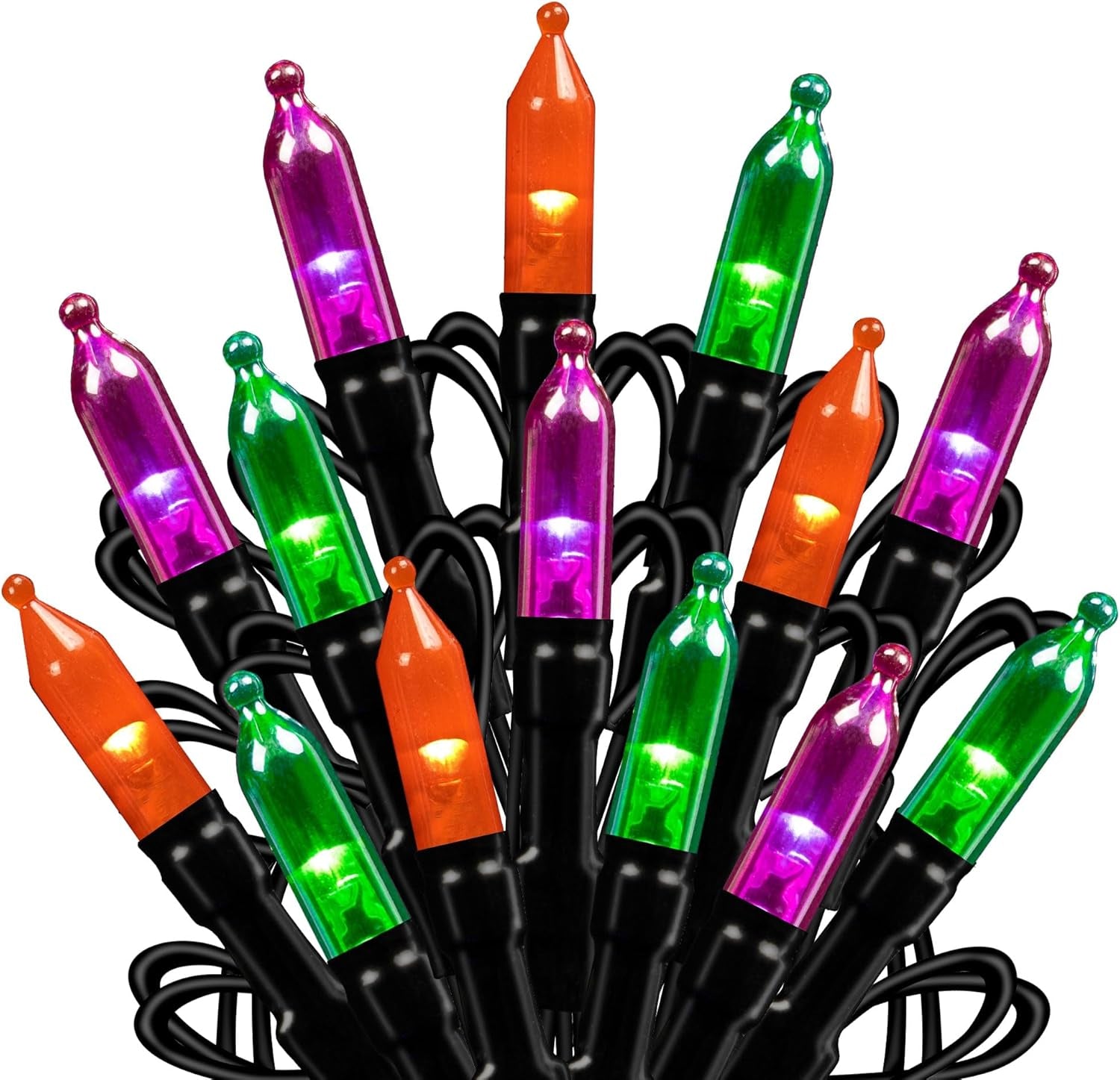 200 LED Halloween Mini String Lights, 65FT Light up 8 Modes Halloween Decorations Fairy Lights for Indoor Outdoor Room Garden Holiday Party (Purple)