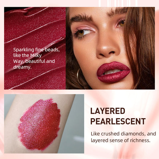 Diamond Liquid Metallic No Stain On Cup Lip Lacquer