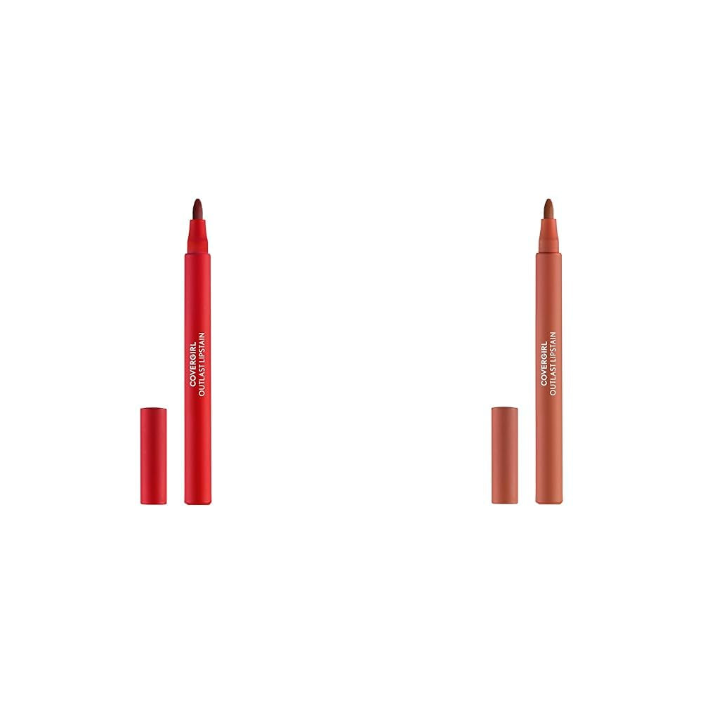 Outlast, 05 All-Star, Lipstain, Smooth Application, Precise Pen-Like Tip, Transfer-Proof, Satin Stained Finish, Vegan Formula, 0.06Oz