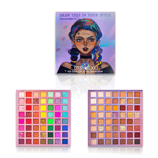 Double Assemble Matte Pearl Combo Eyeshadow Palette (Big Braids)
