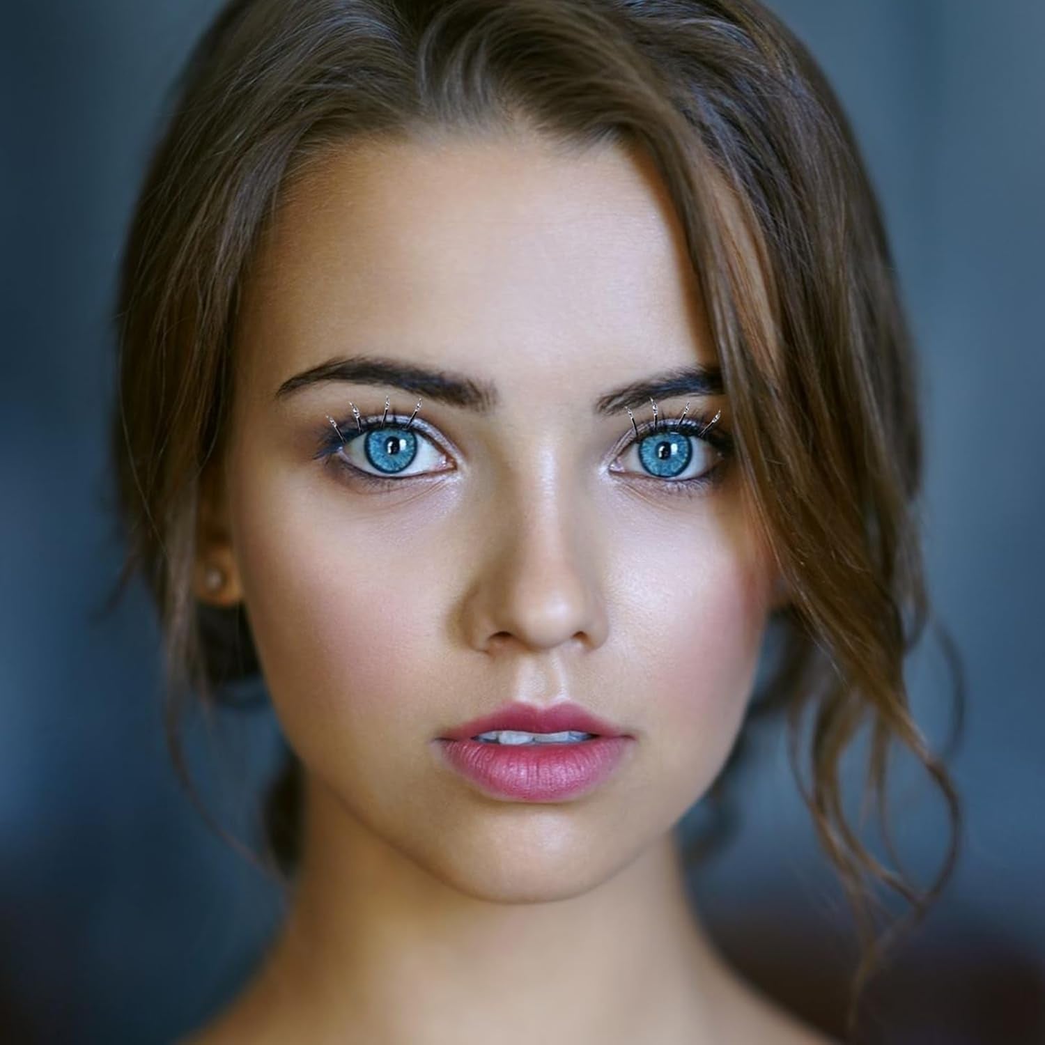 Diamond False Eyelashes with Glitter Rhinestones for Makeup Eyelash Clusters Extensions Individual Lashes Cluster DIY for Cosplay Party Stage