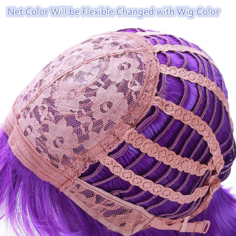 Sky Blue Bob Wigs and a Wig Cap, Short Straight Flat Bangs, Cool Summer Sexy Stylish Cosplay Party Hair Wigs, Wig003Sbl