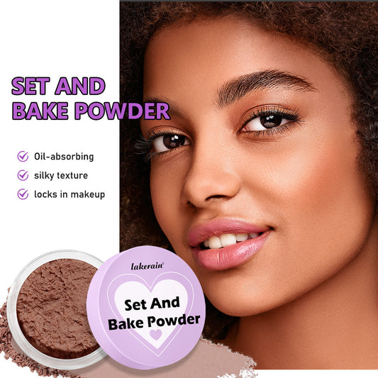 Long-Lasting Waterproof Concealer & Finishing Powder | Sweatproof, Smudge-Proof Baking Makeup Powder